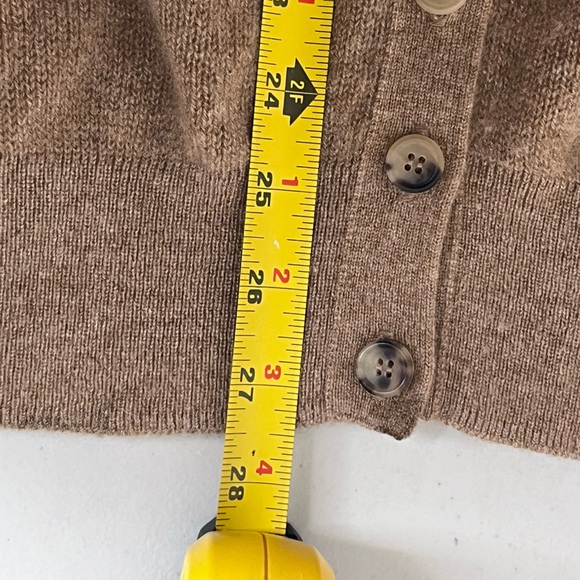 KHAITE Amelia Camel 100% Cashmere Sz S Cardigan - Picture 13 of 15